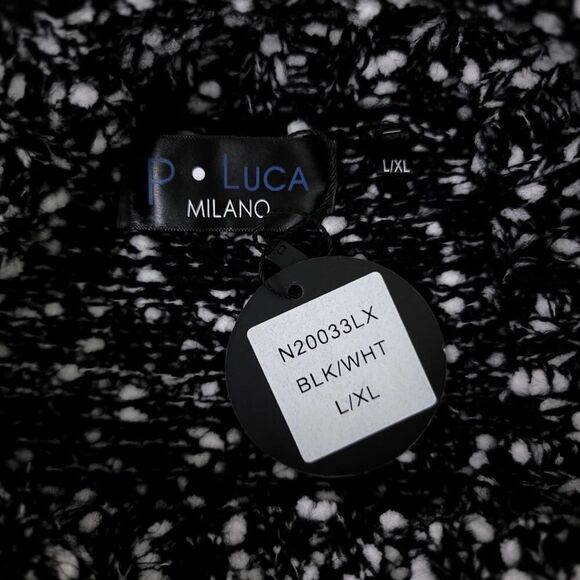 Patrizia Luca Milano Wool Turtleneck Sweater L/XL Black Knit - Picture 3 of 9